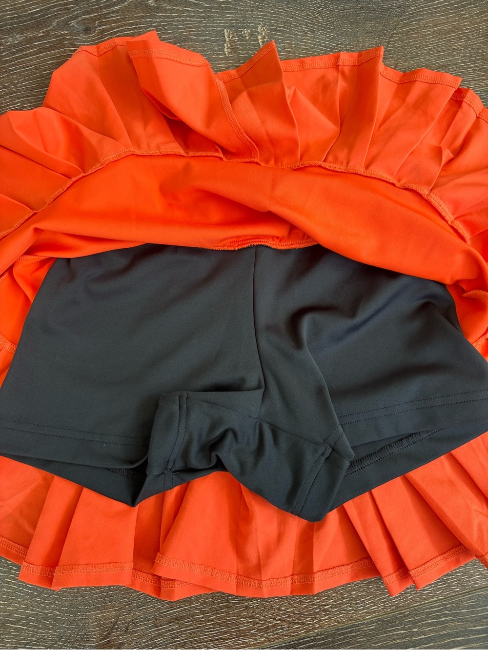 Adidas Black Tank & Bright Orange Tennis Skirt Set Size XS - Picture 15 of 15